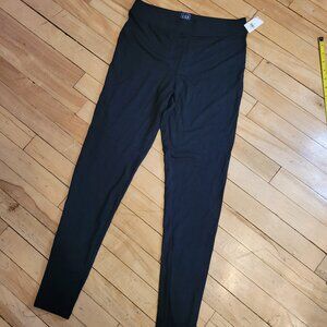 GAP NWT Black Leggings Size Medium Cotton Blend Classic Full Length